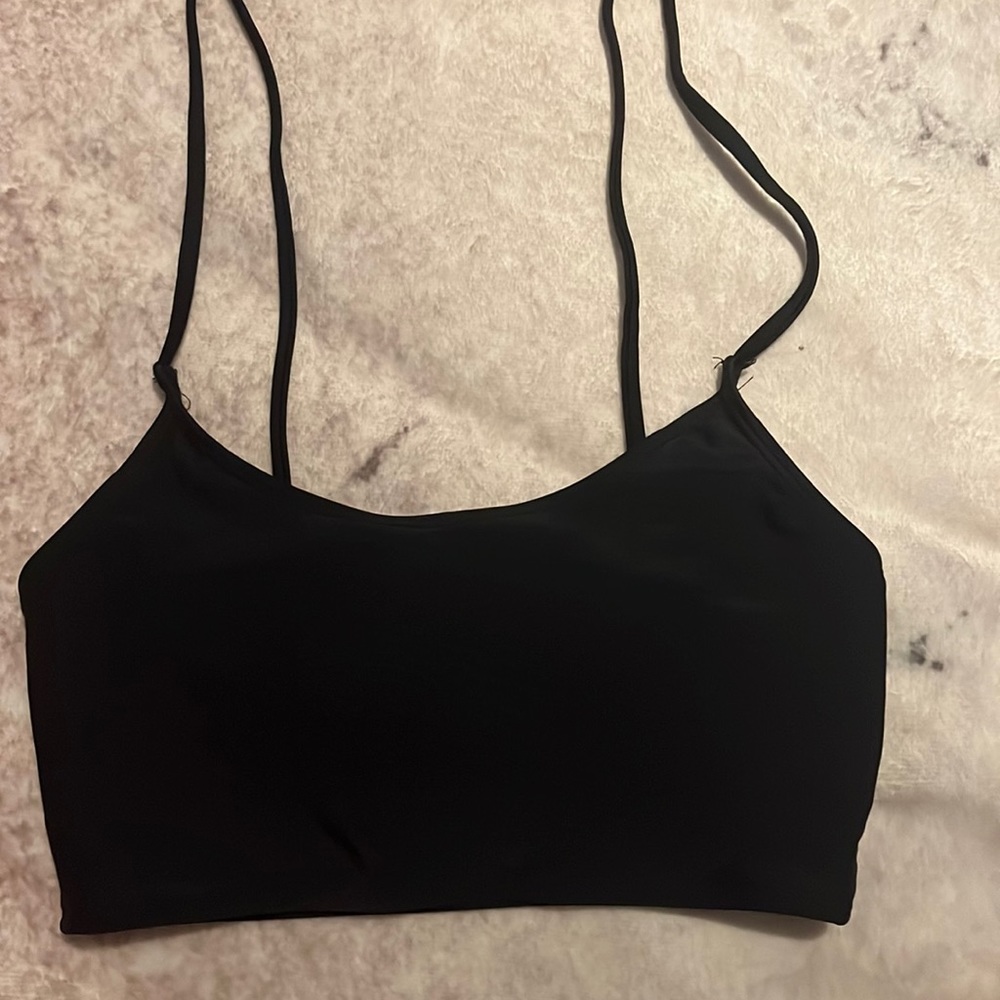 Black bathing suit top